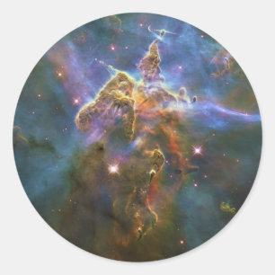 Mystic Mountain of Rising Gas in the Carina Nebula Ronde Sticker