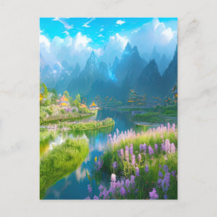 Mystic Mountain Valley Briefkaart