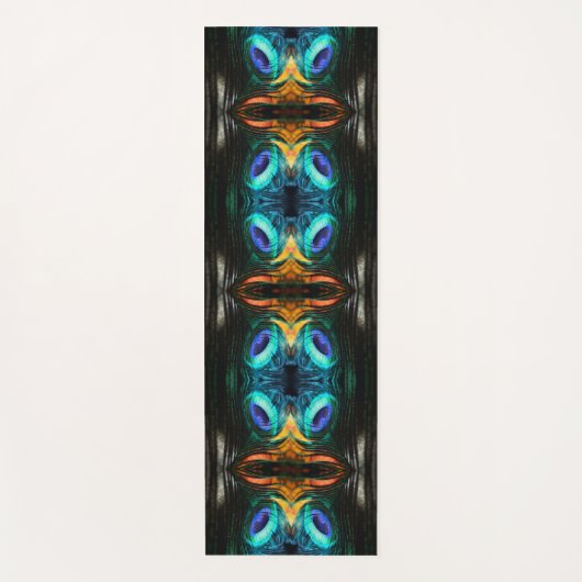 Mystic Peacock Mirage Yogamat (Voorkant)