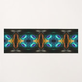 Mystic Peacock Mirage Yogamat (Voorkant (horizontaal))