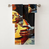 Mystic Psychic Fortune Teller Design Bad Handdoek (Insitu)