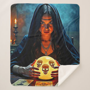 Mystic Psychic Fortune Teller Design Sherpa Deken