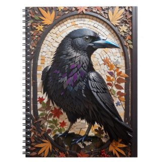 Mystic Raven Mosaic: Een visuele odyssee Notitieboek