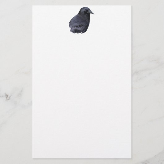 Mystic Raven Portrait Celtic Pagan Art Briefpapier (Voorkant)