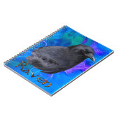 Mystic Raven Portrait Celtic Pagan Art Carnet (Côté gauche)