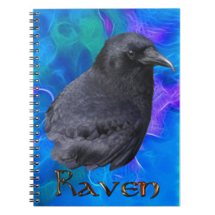 Mystic Raven Portrait Celtic Pagan Art Carnet