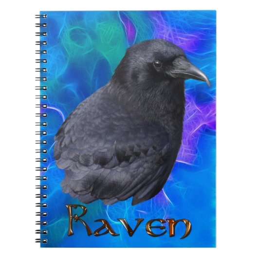 Mystic Raven Portrait Celtic Pagan Art Carnet (Devant)