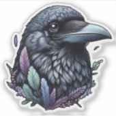 Mystic Raven Sticker (Voorkant)