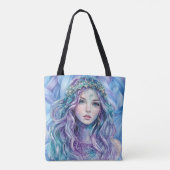 Mystic Reflection Zeemeermin Canvas tas- Draagtas (Achterkant)
