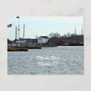 Mystic River, Connecticut Briefkaart