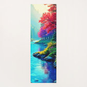Mystic River Dreamy Forest Path Design Yogamat (Achterkant)