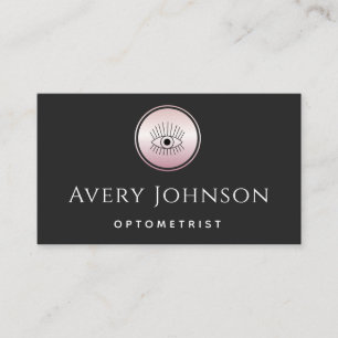 Mystic Roos Gold Eye Logo Optometric Chic Vision Visitekaartje