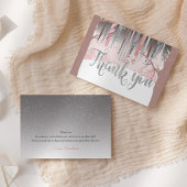 Mystic Sneeuwhout Winterbomen Gedempt Kleuren Bedankkaart