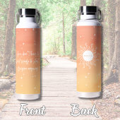 Mystic Sun Inspirational Quote Water Bottle Waterfles