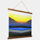 Mystic Sunset Double Vision Hangend Wandkleed (Gebogen)