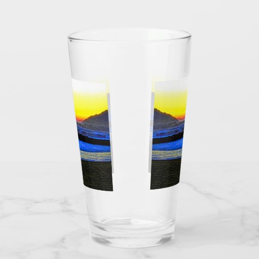 Mystic Sunset  Glas (Links)