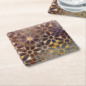 Mystic Tegels I Vierkante Kartonnen Onderzetter (Schuin)