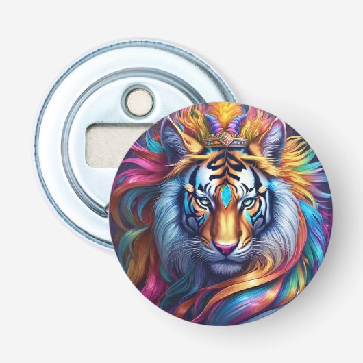 Mystic Tiger Button Flesopener (Voorkant)