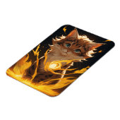 Mystic Tiger Cat Fire bekend Magneet (Linkerzijde)