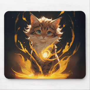 Mystic Tiger Cat Fire bekend Muismat