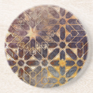 Mystic Tiles I Zandsteen Onderzetter