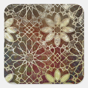 Mystic Tiles II Vierkante Sticker