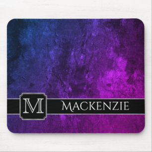 Mystic Topaz Kantoor Naam Paarse Pink Blue Ombre Muismat
