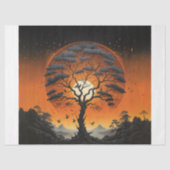 Mystic Tree at Sunset Decoupage Tissuepapier (Voorkant)