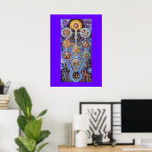 Mystic Tree of Life Kabbalah Poster (Thuiskantoor)