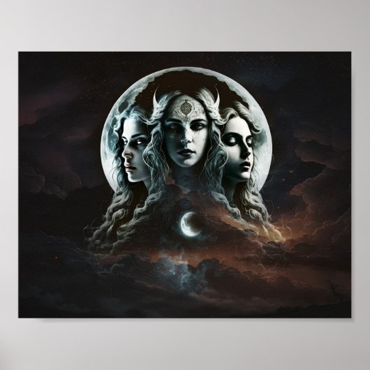 Mystic Triple Goddess Twist Poster (Voorkant)