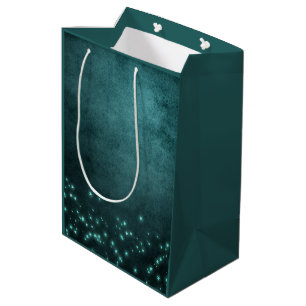 Mystic Twilight Stars   Deep Blauwgroen groene neo Medium Cadeauzakje