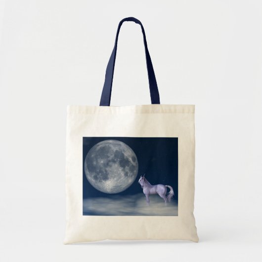 Mystic Unicorn Moon Sac fourre-tout magique (Devant)