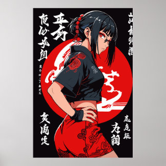 Mystic Warrior beroemd gemaakt door Crimson Moonli Poster