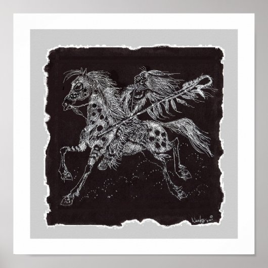 Mystic Warrior Print, Poster Paper (Matte) (Devant)
