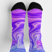 Mystic water schilderij blue color design sokken (Top)