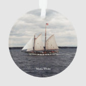 Mystic Whaler acrylornament Ornament (achterkant)