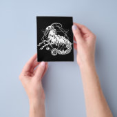 Mystic White Capricorn | Zodiac Star Flyer (Hand)