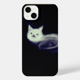 Mystic White Kitten Telefoonhoesje – Blauwogige Ca