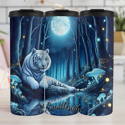 Mystic White Tiger Forest Thermosbeker
