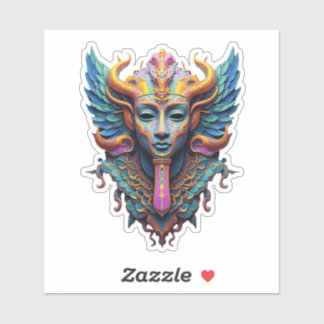 Mystic Winged Deity Sticker
