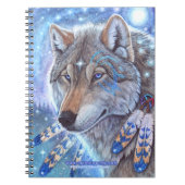 Mystic Wolf notebook Notitieboek (Voorkant)
