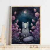 Mystic Woodland Arctic Fox | Impression murale Fox