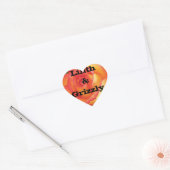 Mystic Yellow Rose Personalized Wedding Hart Sticker (Envelop)