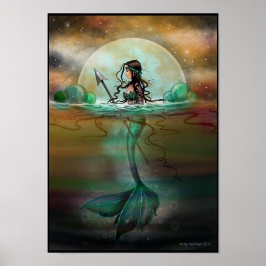 Mystic Zee Mermaid Fantasy Art Poster (Voorkant)