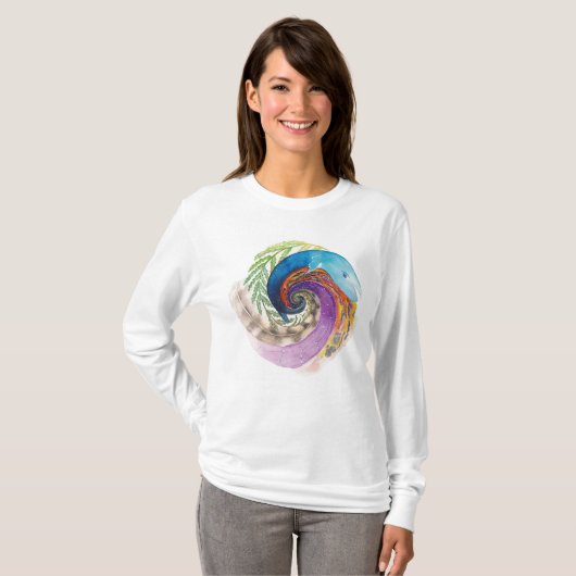 Mystica Innerversity Annointing 5 zintuigen T-shir T-shirt (Voorkant volledig)