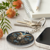 Mystical Aries Zodiac Artwork  Sleutelhanger (Voorkant Rechts)