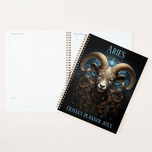 Mystical Aries Zodiac Planner (Devant avec enveloppe)