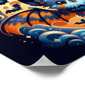 Mystical Bat Guardian : Poster d'impression d'art  (Coin)