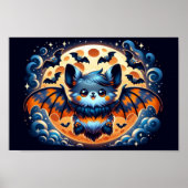 Mystical Bat Guardian : Poster d'impression d'art  (Devant)