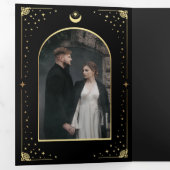 Mystical Black Gold Tarot Kaart Arch Wedding (Binnenzijde eerst)